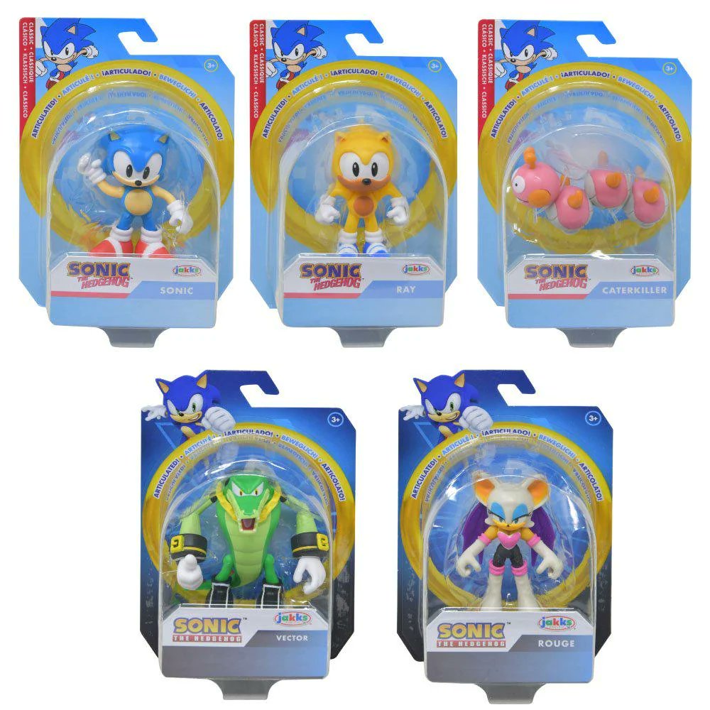 SONIC 2.5" FIGURES 5PK ON A BLISTER - 16 STYLES TO COLLECT.