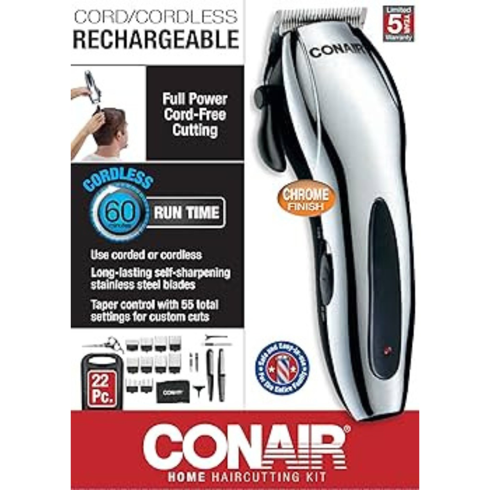 CONAIR RECHARGEABLE HAIR CUT KIT