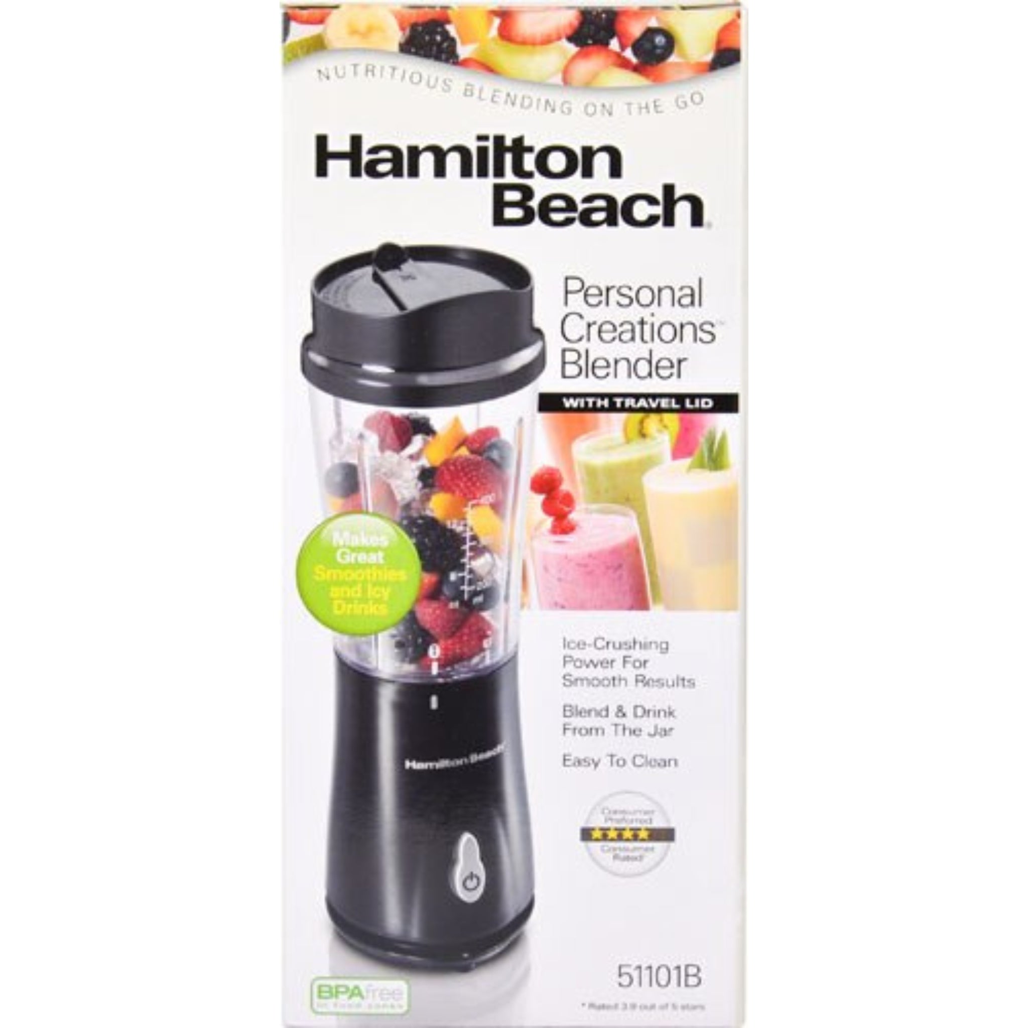 HAMILTON BEACH PERSONAL BLENDER 51101V